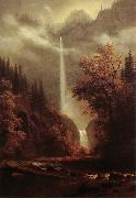 Albert Bierstadt Multnomah Falls Spain oil painting artist